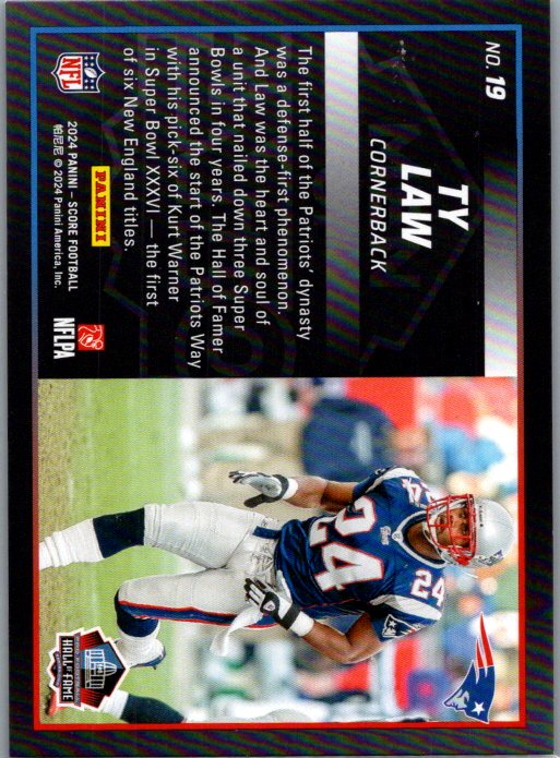SCORE FOOTBALL #19 TY LAW🔥 GOLD MEN OF CANTON 08/50