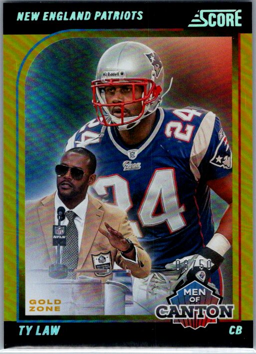 SCORE FOOTBALL #19 TY LAW🔥 GOLD MEN OF CANTON 08/50