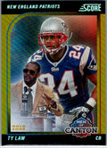 SCORE FOOTBALL #19 TY LAW🔥 GOLD MEN OF CANTON 08/50