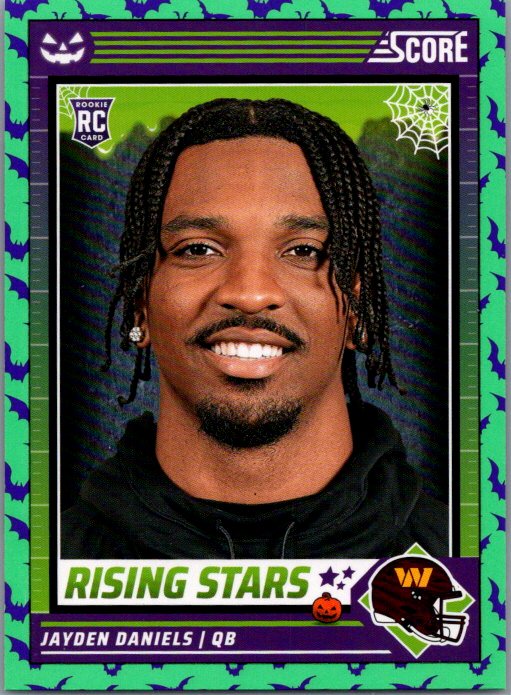 2024 Score-A-Treat #26 Jayden Daniels A-Treat - Rising Stars Green Bats RC
