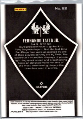 CHRONICLES CRUSADE #22 FERNANDO TATIS JR.