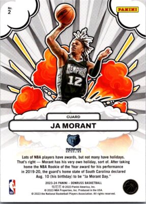 2023-24 Donruss #2 Ja Morant Bomb Squad