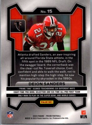 PRIZM #15 DEION SANDERS