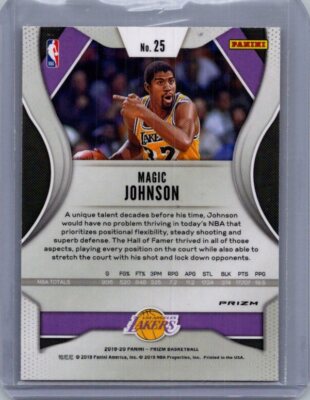 PRIZM #25 MAGICE JOHNSON RED/BLUE/WHITE HOF