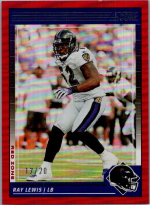 SCORE FOOTBALL #290 RAY LEWIS RED ZONE 17/20