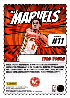 DONRUSS #18 TRAE YOUNG PRESS PROOF NET MARVELS🔥
