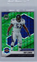 2021 Panini Mosaic #290 Ray Lewis Prizm Green