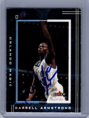 2001-02 Fleer Genuine #76 Darrell Armstrong AUTO