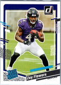 PANINI DONRUSS #307 ZAY FLOWERS RC