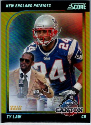 SCORE FOOTBALL #19 TY LAW🔥 GOLD MEN OF CANTON 08/50