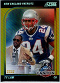 SCORE FOOTBALL #19 TY LAW🔥 GOLD MEN OF CANTON 08/50