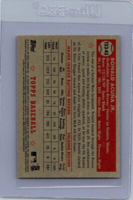 2021 Topps #T52-45 Ronald Acuña Jr. 1952 Topps Redux