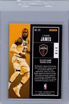 2017-18 Panini Contenders #20 LeBron James