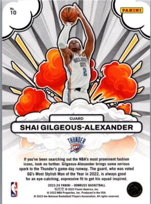 2023-24 Donruss #10 Shai Gilgeous-Alexander Bomb Squad