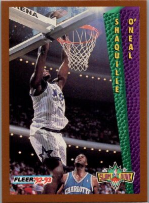 1992-93 Fleer #298 Shaquille O'Neal JAM SESSION RC🔥
