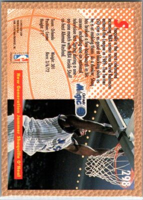 1992-93 Fleer #298 Shaquille O'Neal JAM SESSION RC🔥