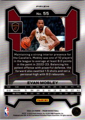 PRIZM #55 EVAN MOBLEY CRACKED ICE PINK