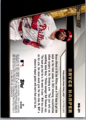 TOPPS BLACK GOLD #BG-21 BRYCE HARPER BLACK GOLD