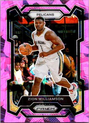 PRIZM #27 ZION WILLIAMSON CRACKED ICE PINK