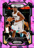 PRIZM #27 ZION WILLIAMSON CRACKED ICE PINK