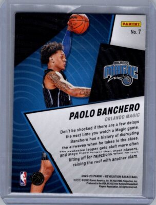2022-23 Panini Revolution #7 Paolo Banchero Shock Wave RC