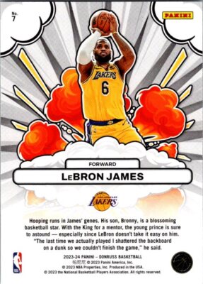 2023-24 Donruss #7 LeBron James Bomb Squad