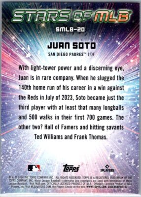 2024 Topps #SMLB-20 Juan Soto Stars of MLB
