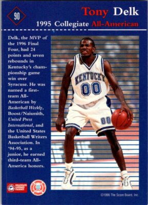 1996 Score Board Rookies #90 Tony Delk