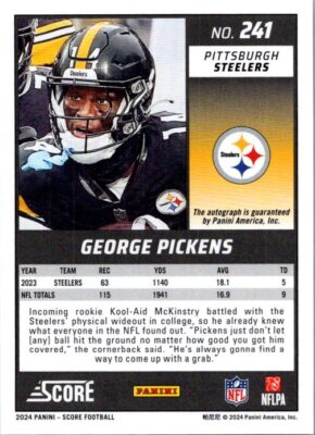 SCORE FOOTBALL #241 GEORGE PICKENS