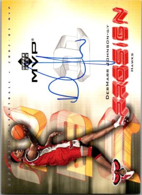 2003-04 Upper Deck MVP #DJ DerMarr Johnson ProSign