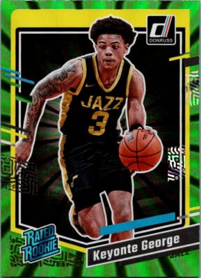 2023-24 Donruss #244 Keyonte George Green Laser Holo