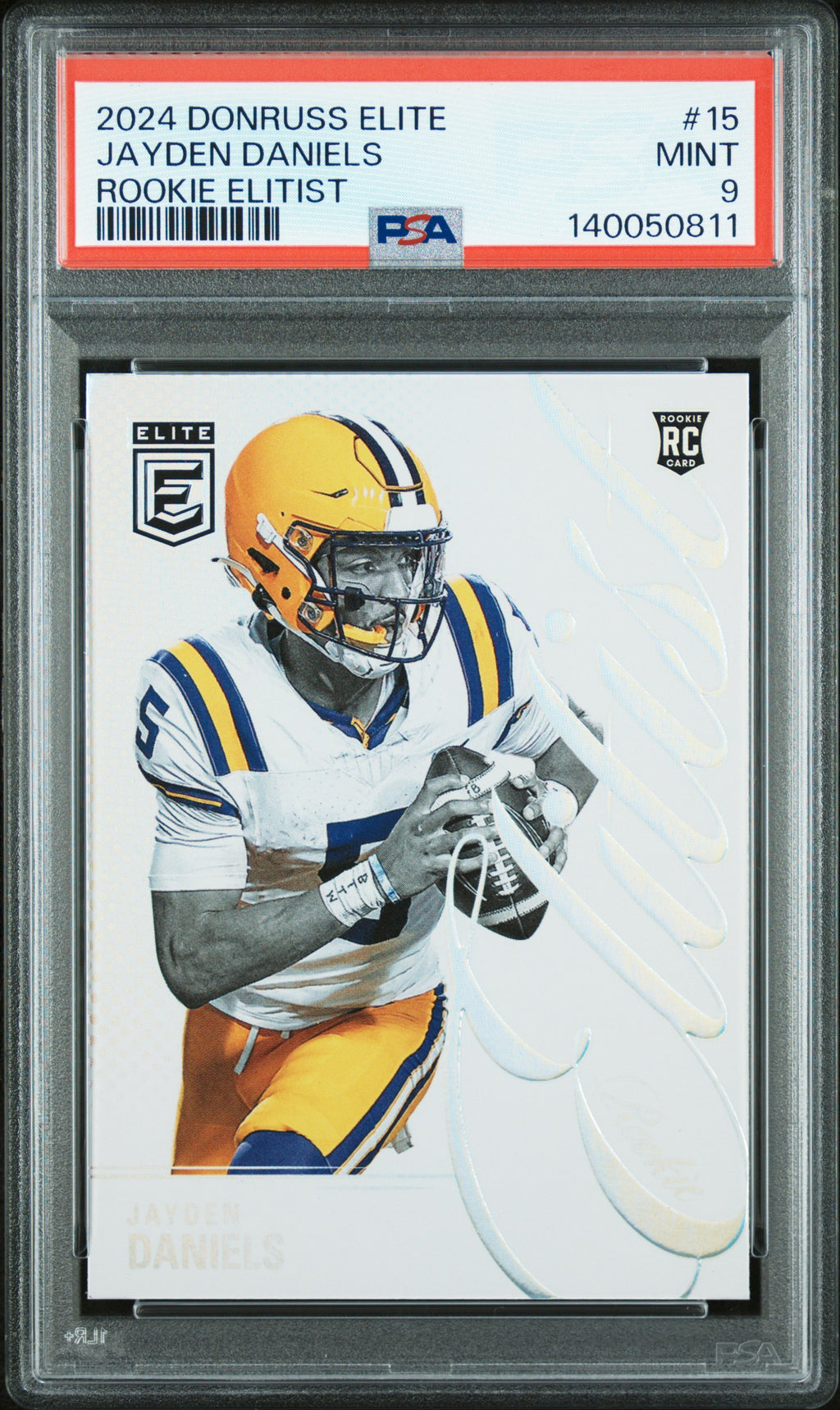 2024 Panini Donruss Elite Rookie Elitist #15 Jayden Daniels RC🔥 PSA 9