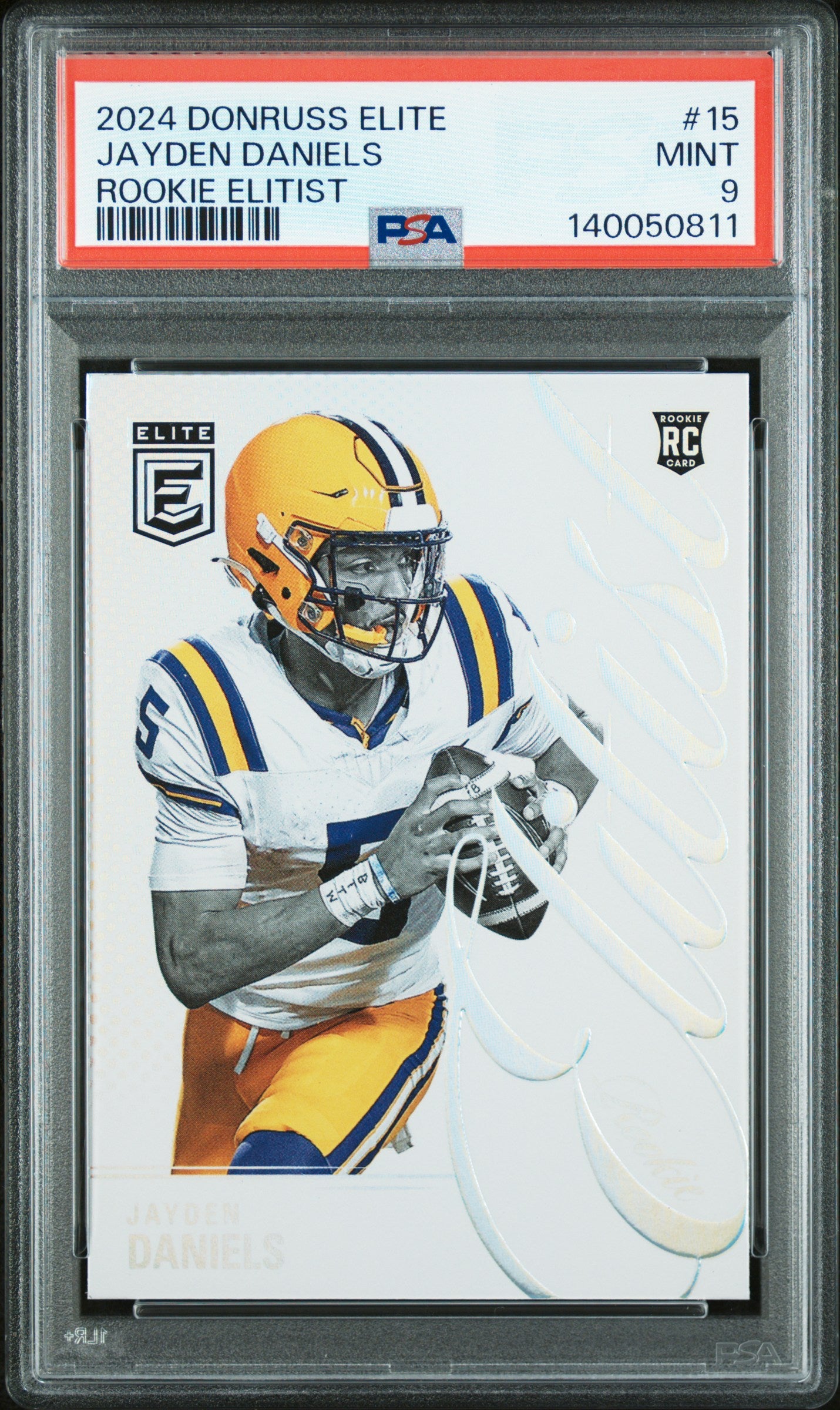 2024 Panini Donruss Elite Rookie Elitist #15 Jayden Daniels RC🔥 PSA 9