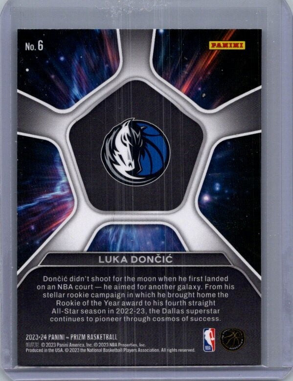 LUKA DONCIC 2023-24 PANINI PRIZM #6  DEEP SPACE INSERT