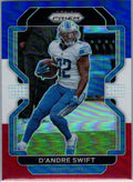 2021 Panini Prizm D’ANDRE SWIFT Red White Blue Parallel #149 SP Lions Eagles