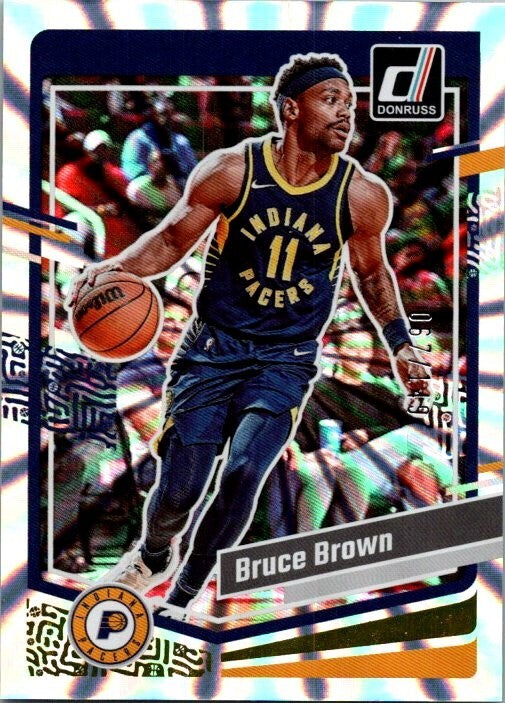 2023-24 Donruss Basketball Bruce Brown # 183 Silver Laser Halo 67/149
