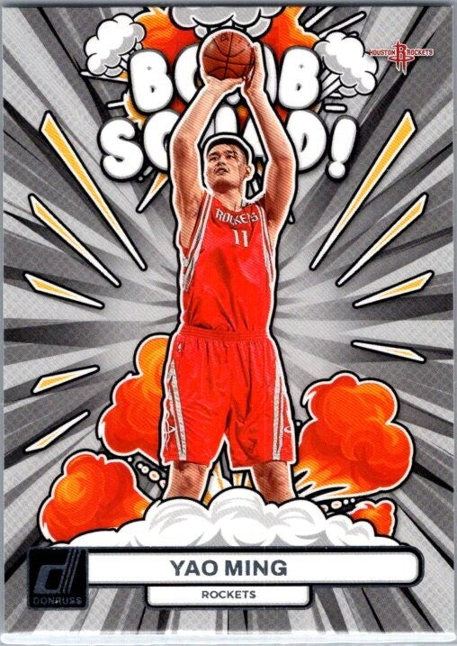 2023-24 Panini Donruss - Yao Ming #18 Bomb Squad Insert Houston Rockets - NM