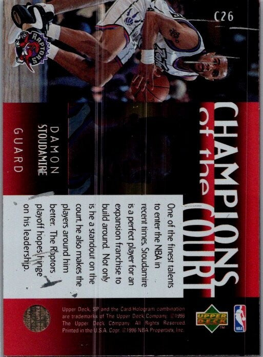 1996 Upper Deck Damon Stoudamire Champions Of The Court #C26Raptors